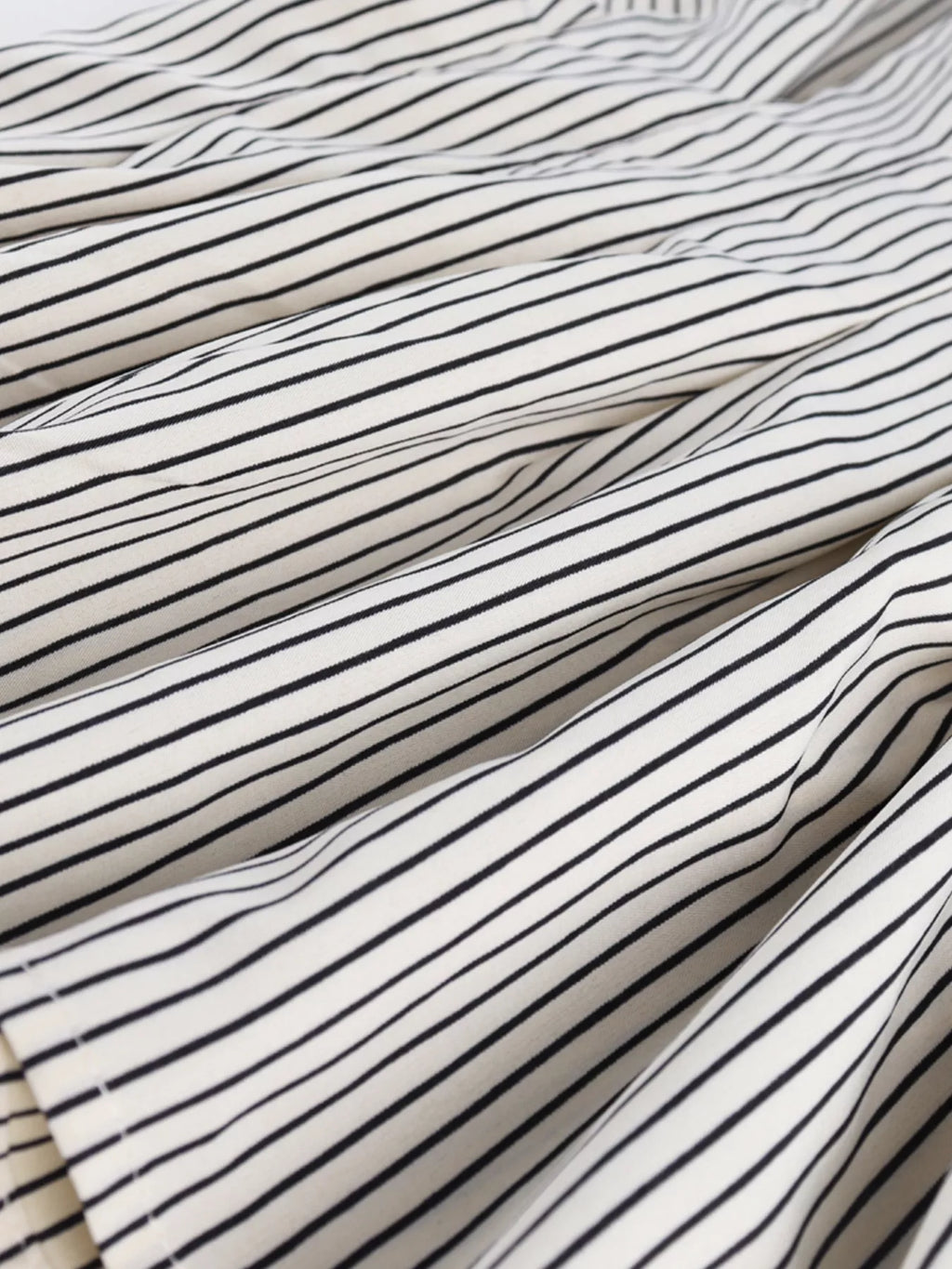 Striped Cinched Waist Shirt (7)