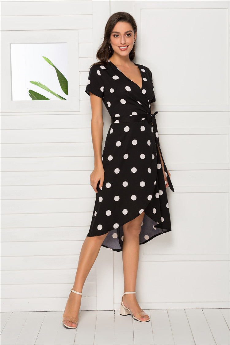 Short Sleep Polka Dot Dress photo 2