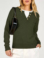 Long Sleeve Dropped Shoulder Sweater (8)