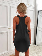 Casual Tank Mini Dress Curved Hem (25)