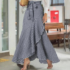 Plaid Mermaid Ruffled Skirt photo 3