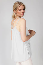 Bamboo Scoop Neck Double Spaghetti Straps Cami (6)