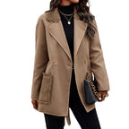 Reversible Brown Wool Coat photo 5