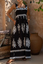 Printed Square Neck Cami Dress (12)