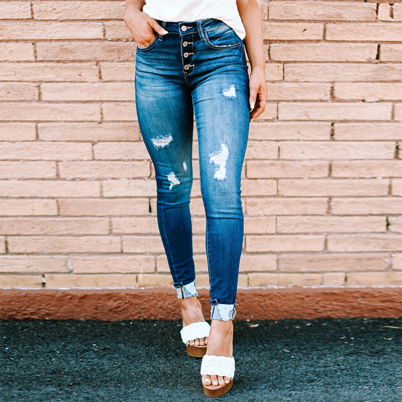 Holes Skinny Jeans photo 3