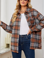 Plaid Collared Shirt Jacket (6)