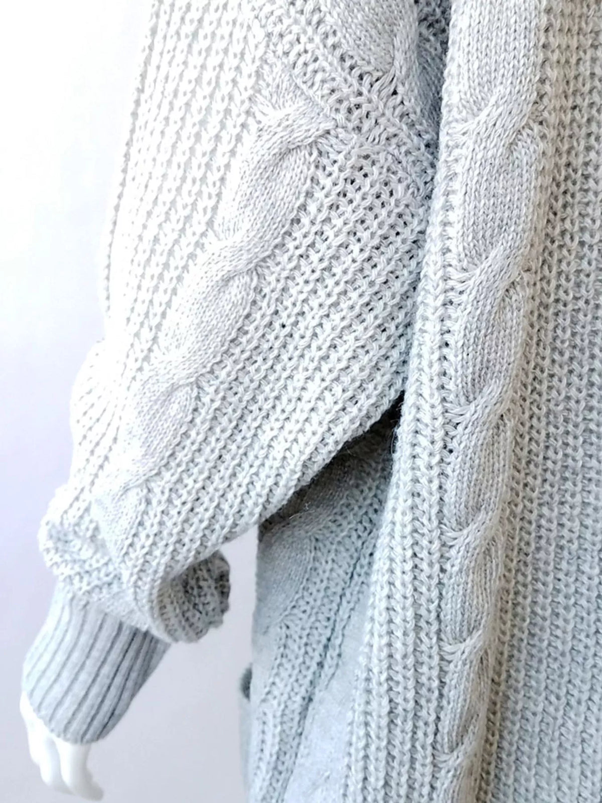 Chunky Knit Open Front Cardigan (14)