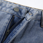 Denim Straight Leg Pants photo 13