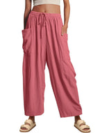 Full Size Wide Leg Pants Pockets Plus (4)