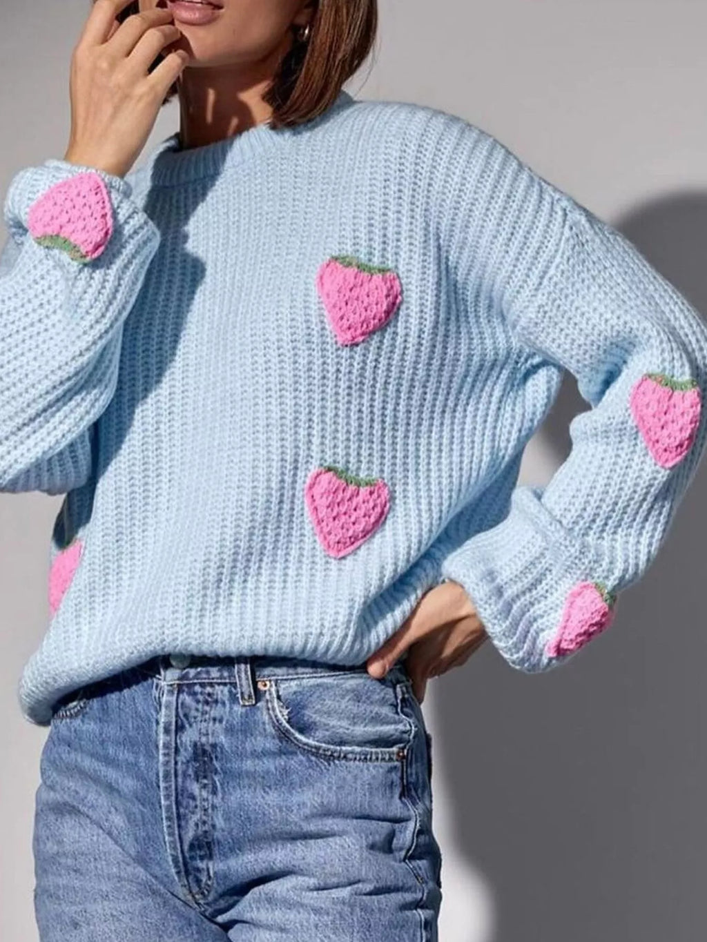 Strawberry Button Down Cardigan (6)