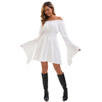 Solid Color Casual Retro Simple Dress photo 3