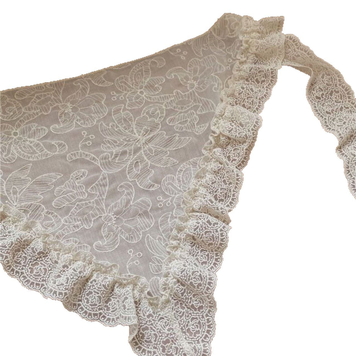Retro Lace-trimmed Midi Skirt photo 4