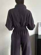 Zip Front Long Sleeve Jumpsuit (10)