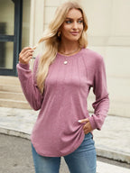 Round Neck Long Sleeve T-shirt