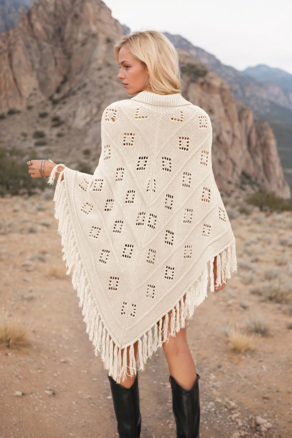 Tassel Hem Knit Cover Up (10)