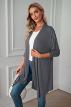 Open Front Long Sleeve Cardigan (22)