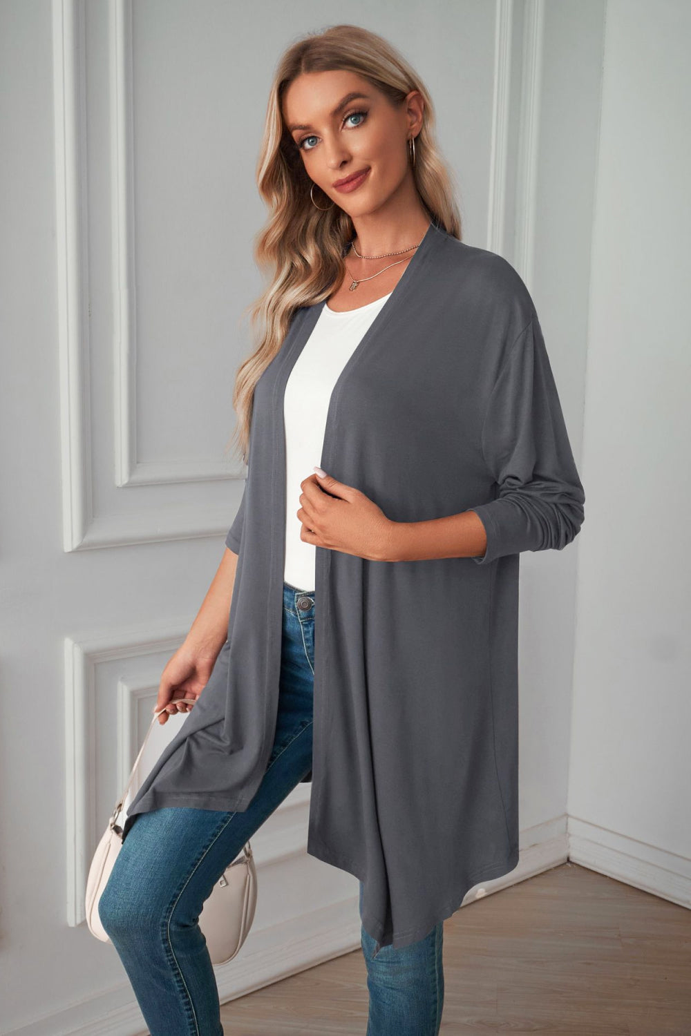 Open Front Long Sleeve Cardigan (22)