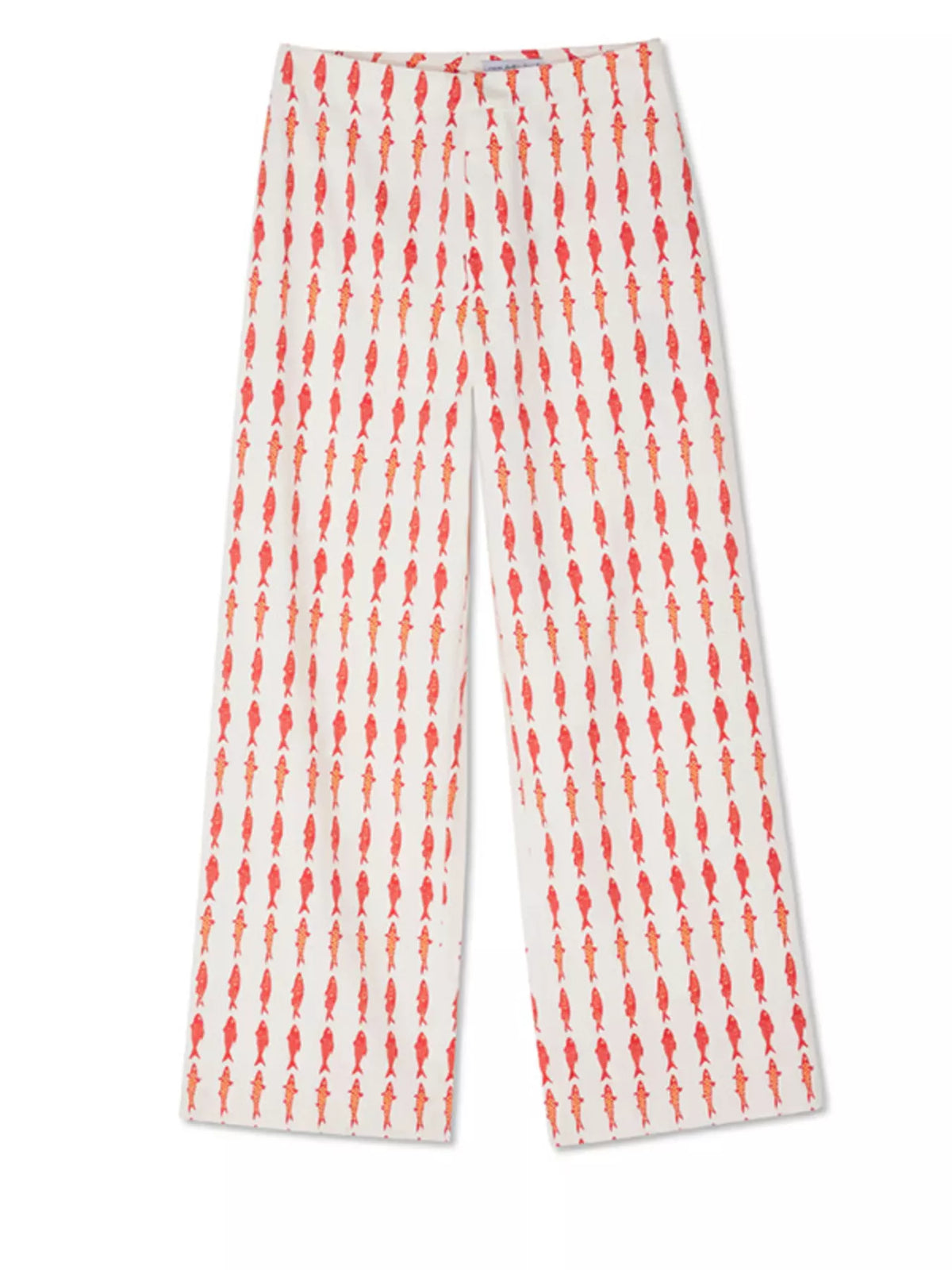 Fish Print Sleeveless Top Pants Set (5)