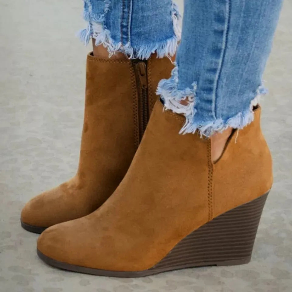 High Heel Ankle Boots Side Zip (2)