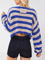 Striped Boat Neck Sweater (4)