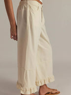 Wide-leg Ruffle Hem Jeans (15)
