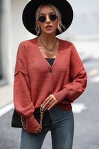 Button-up Dropped Shoulder Cardigan (10)