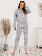Star Top Pants Lounge Set
