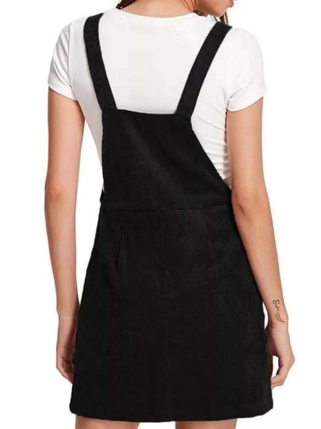 Corduroy Wide Strap Overall Dress (6)