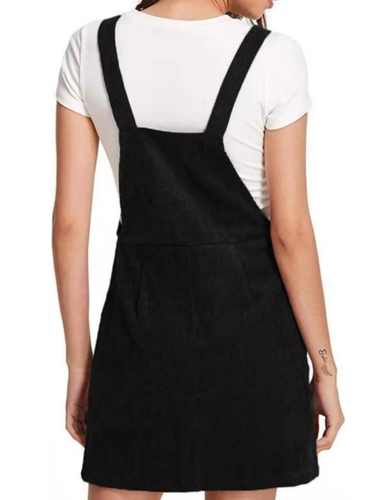 Corduroy Wide Strap Overall Dress (6)