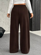 Full Size Drawstring Wide Leg Pants Plus (2)