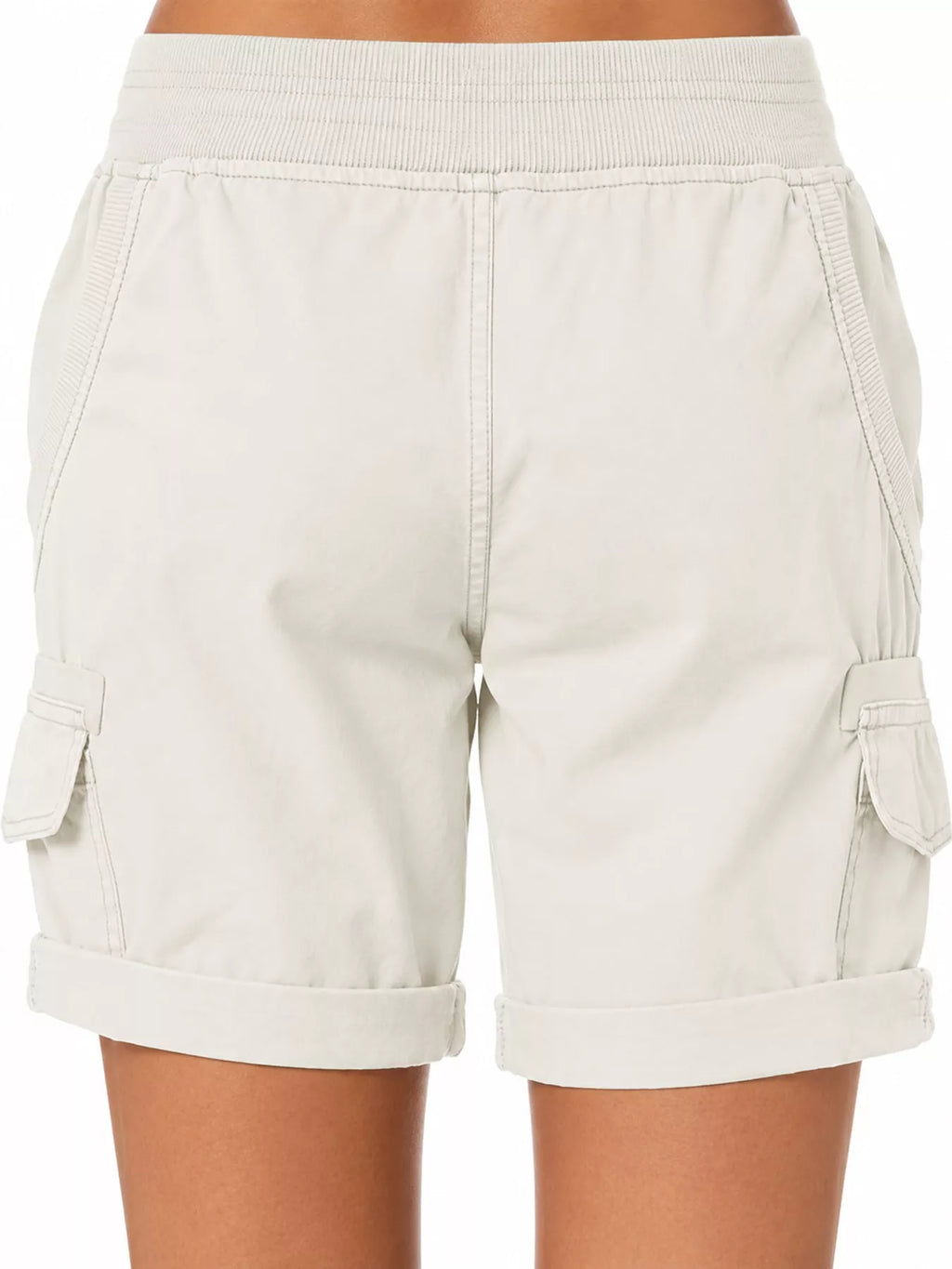Full Size Drawstring Cargo Shorts Plus (2)