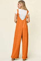 Full Size Texture Sleeveless Wide Leg Jumpsuit (3)
