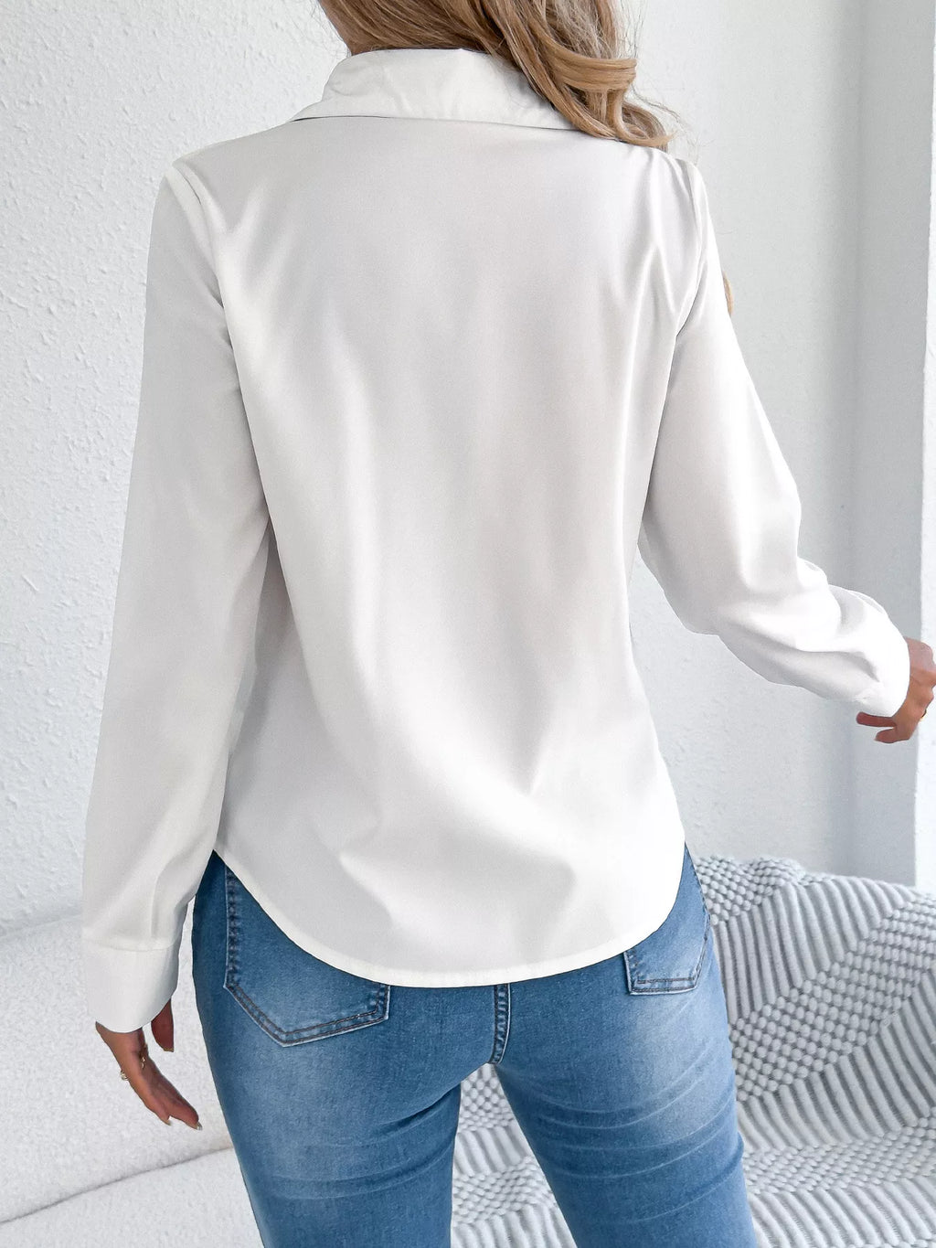 Pleated Front Long Sleeve Shirt (10)