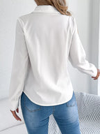 Pleated Front Long Sleeve Shirt (10)
