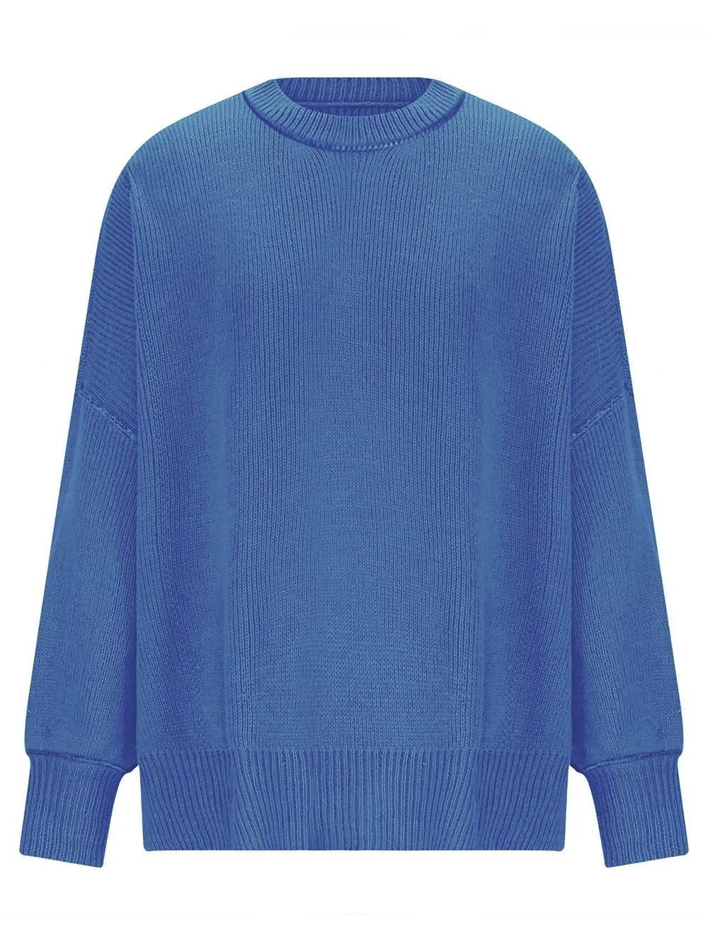 Round Neck Long Sleeve Sweater (27)