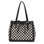 Contrast Tote Bag Checkerboard photo 5