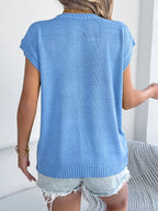 Flower Round Neck Sweater (13)