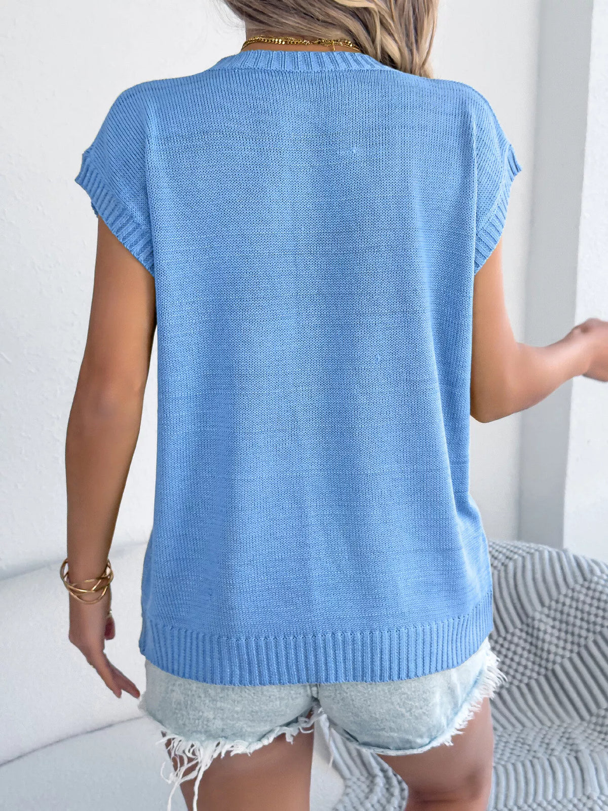 Flower Round Neck Sweater (13)