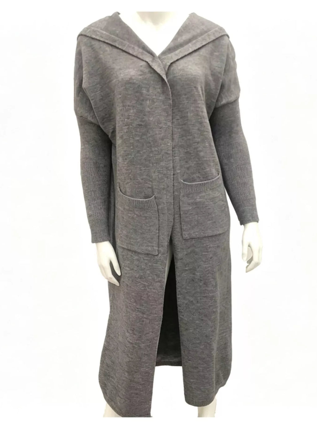 Full Size Letter Back Hooded Cardigan Plus (9)