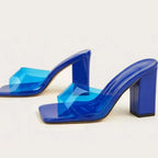 Square Toe Block Heels Sandals (3)