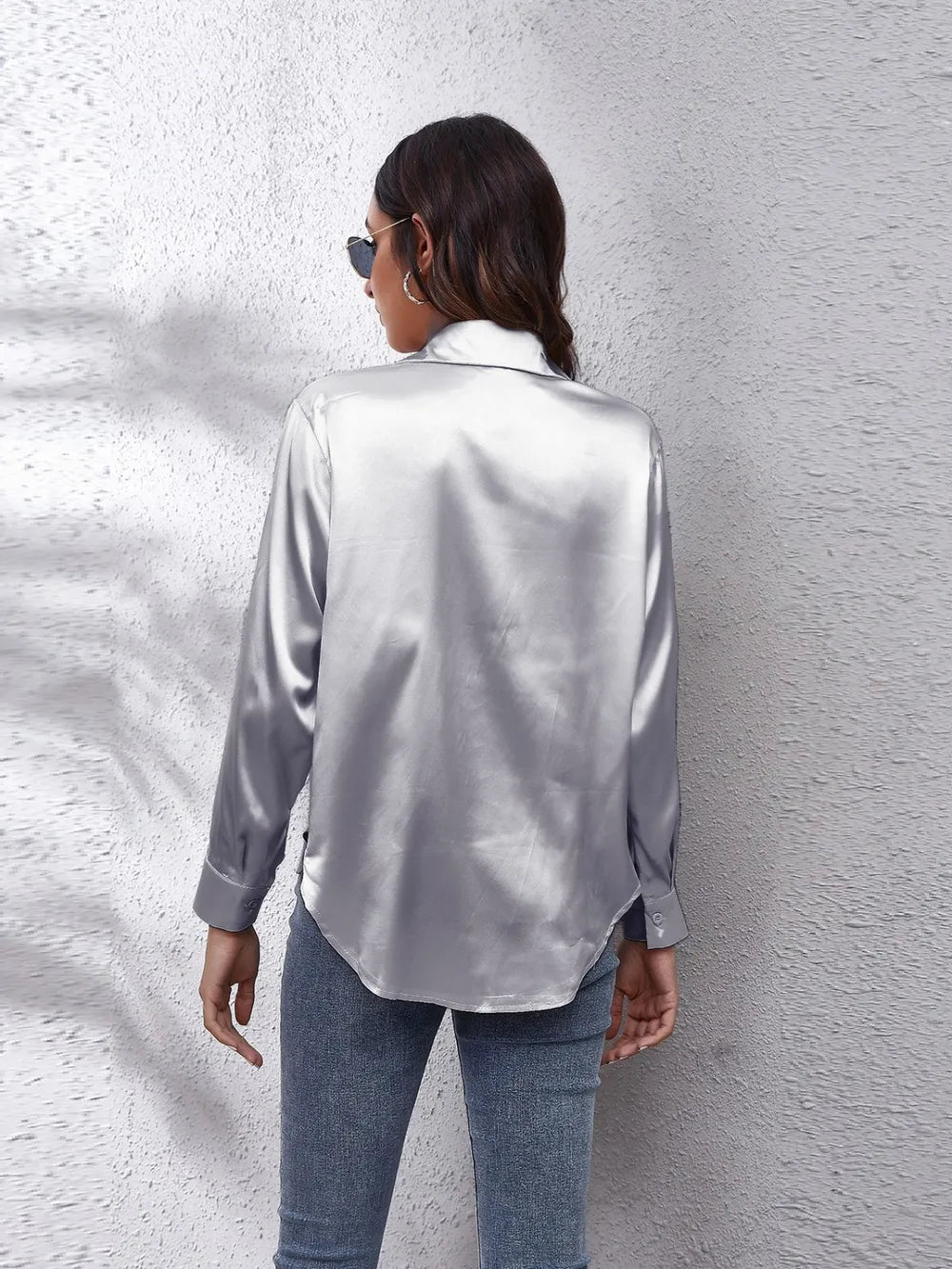 Button Up Collared Neck Long Sleeve Shirt (9)