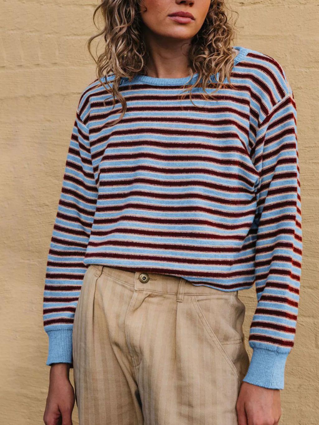 Striped Crew Neck Sweater (5)