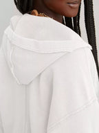 Dropped Shoulder Cropped Hoodie (37)