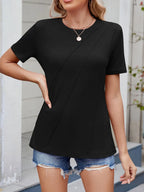 Round Neck Short Sleeve T-shirt (8)