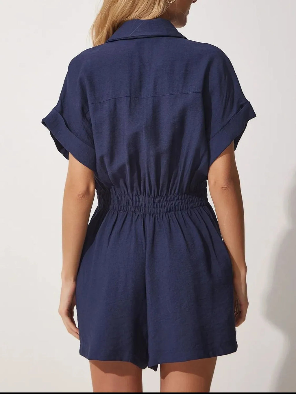 Johnny Collar Short Sleeve Romper (6)