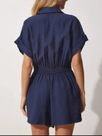 Johnny Collar Short Sleeve Romper (6)