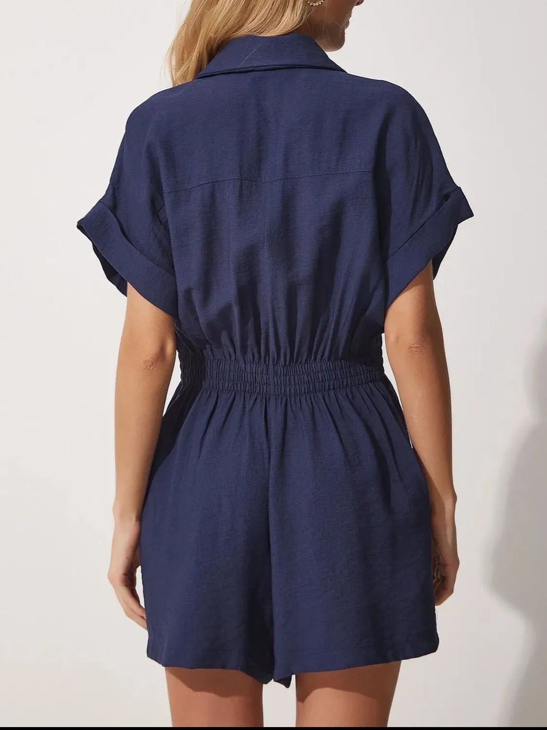 Johnny Collar Short Sleeve Romper (6)