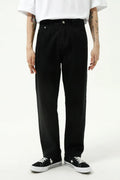 Washed Straight-leg Slim Jeans