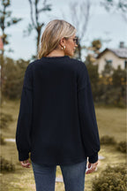 V-neck Dropped Shoulder Blouse (18)