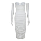 Mesh Stitching Bandage Suspender Dress photo 11